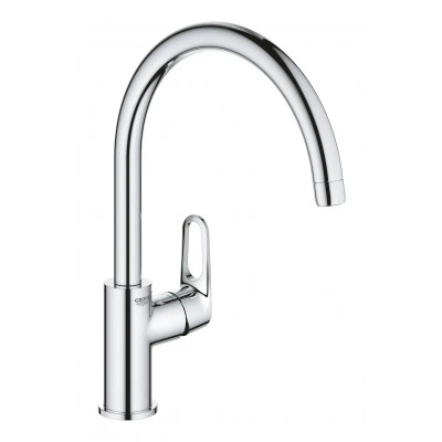 Смеситель для кухонной мойки GROHE Start Flow с высоким C-изливом, хром (31555001) Смеситель для кухонной мойки GROHE Start Flow с высоким C-изливом, хром (31555001)