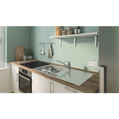 Смеситель для кухонной мойки GROHE Start Eco c низким изливом, хром (31685000) Смеситель для кухонной мойки GROHE Start Eco c низким изливом, хром (31685000)