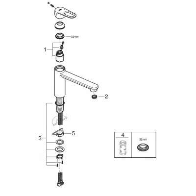 Смеситель для кухонной мойки GROHE Start Flow, хром (31691000) Смеситель для кухонной мойки GROHE Start Flow, хром (31691000)