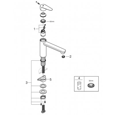 Смеситель для кухонной мойки GROHE Start Curve, хром (31717000) Смеситель для кухонной мойки GROHE Start Curve, хром (31717000)