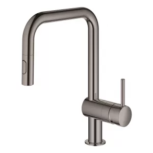 Смеситель для кухни GROHE Minta однорычажный с выдвижным изливом, темный графит (32322A02) Смеситель для кухни GROHE Minta однорычажный с выдвижным изливом, темный графит (32322A02)