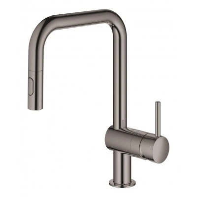 Смеситель для кухни GROHE Minta однорычажный с выдвижным изливом, темный графит (32322A02) Смеситель для кухни GROHE Minta однорычажный с выдвижным изливом, темный графит (32322A02)