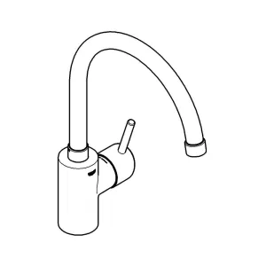 Смеситель для кухни GROHE Concetto с высоким С-изливом, хром (32661001) Смеситель для кухни GROHE Concetto с высоким С-изливом, хром (32661001)
