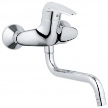Смеситель для кухни GROHE Eurodisc, настенный, хром (33772001)