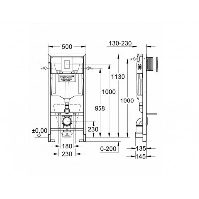 Готовый набор для туалета GROHE Bau Ceramic (NW0007) Готовый набор для туалета GROHE Bau Ceramic (NW0007)
