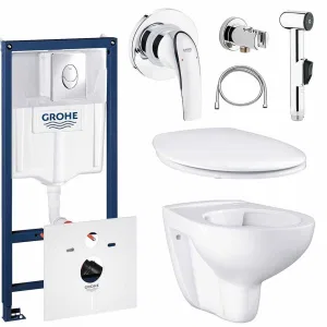 Готовый набор для туалета GROHE Bau Ceramic с панелью смыва Skate Air (NW0008) Готовый набор для туалета GROHE Bau Ceramic с панелью смыва Skate Air (NW0008)