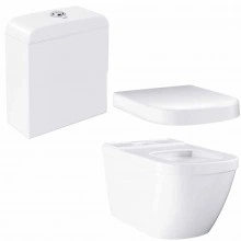 Унитаз напольный безободковый GROHE Euro Ceramic с бачком и сидением без микролифта (NW0013-1)