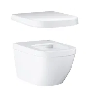 Унитаз подвесной безободковый GROHE Euro Ceramic с сиденьем с микролифтом (NW0022-1)