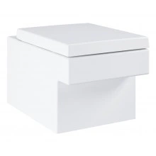 Унитаз подвесной безободковый GROHE Cube Ceramic с сиденьем с микролифтом (NW0038)