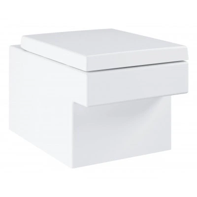 Унитаз подвесной безободковый GROHE Cube Ceramic с сиденьем с микролифтом (NW0038) Унитаз подвесной безободковый GROHE Cube Ceramic с сиденьем с микролифтом (NW0038)