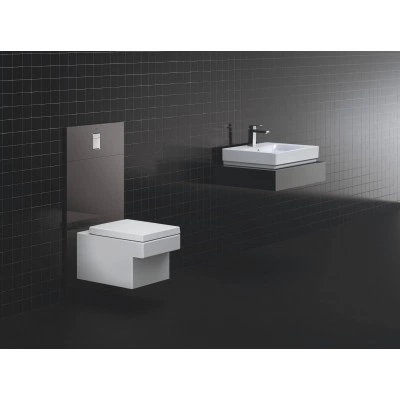Унитаз подвесной безободковый GROHE Cube Ceramic с сиденьем с микролифтом (NW0038) Унитаз подвесной безободковый GROHE Cube Ceramic с сиденьем с микролифтом (NW0038)