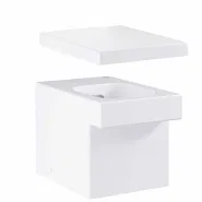 Унитаз приставной GROHE Cube Ceramic с быстросъемным сиденьем с микролифтом (NW0039)