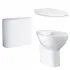 Унитаз напольный безободковый GROHE Bau Ceramic с бачком и сиденьем с микролифтом (NW0051) Унитаз напольный безободковый GROHE Bau Ceramic с бачком и сиденьем с микролифтом (NW0051)