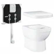 Унитаз напольный безободковый GROHE Euro Ceramic с бачком и сиденьем без микролифта (NW0052-1)