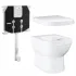 Унитаз напольный безободковый GROHE Euro Ceramic с бачком и сиденьем с микролифтом (NW0055) Унитаз напольный безободковый GROHE Euro Ceramic с бачком и сиденьем с микролифтом (NW0055)