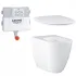 Унитаз напольный безободковый GROHE Essence Ceramic с бачком и сиденьем без микролифта (NW0061) Унитаз напольный безободковый GROHE Essence Ceramic с бачком и сиденьем без микролифта (NW0061)