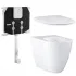 Унитаз напольный безободковый GROHE Essence Ceramic с бачком и сиденьем без микролифта (NW0062) Унитаз напольный безободковый GROHE Essence Ceramic с бачком и сиденьем без микролифта (NW0062)