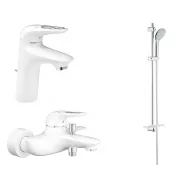 Готовый комплект для ванной комнаты GROHE Eurostyle new, белая луна (NB0019)