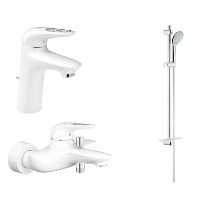 Готовый комплект для ванной комнаты GROHE Eurostyle new, белая луна (NB0019)