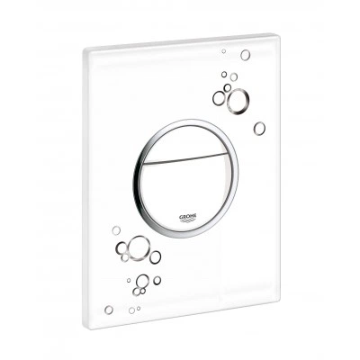 Панель смыва для унитаза GROHE Nova Cosmopolitan Print (3 режима смыва), белый глянец (38847LI0) Панель смыва для унитаза GROHE Nova Cosmopolitan Print (3 режима смыва), белый глянец (38847LI0)