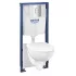 Система инсталляции GROHE QuickFix Solido 5-в-1 для подвесного унитаза, альпин-белый (39902000) Система инсталляции GROHE QuickFix Solido 5-в-1 для подвесного унитаза, альпин-белый (39902000)