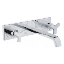 Внешняя часть смесителя для раковины GROHE Allure (3 отверстия) вынос 220 мм, хром (20192000)