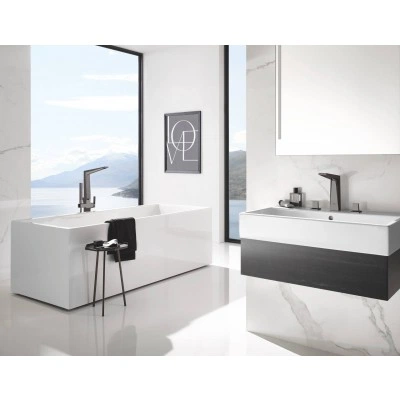 Смеситель для раковины GROHE Allure Brilliant на 3 отверстия, высокий излив, темный графит глянец (20344A00) Смеситель для раковины GROHE Allure Brilliant на 3 отверстия, высокий излив, темный графит глянец (20344A00)