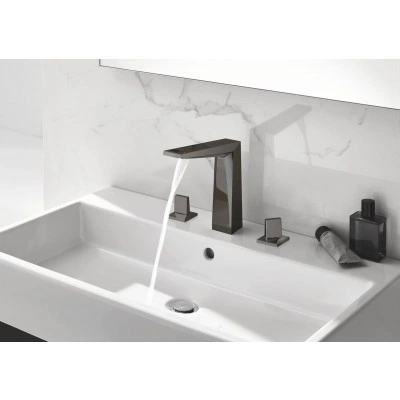 Смеситель для раковины GROHE Allure Brilliant на 3 отверстия, высокий излив, темный графит глянец (20344A00) Смеситель для раковины GROHE Allure Brilliant на 3 отверстия, высокий излив, темный графит глянец (20344A00)