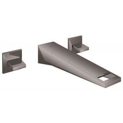 Смеситель для раковины GROHE Allure Brilliant на 3 отверстия, настенный монтаж, вынос 210 мм, комплект верхней монтажной части для 29 025 000, темный графит Смеситель для раковины GROHE Allure Brilliant на 3 отверстия, настенный монтаж, вынос 210 мм, комплект верхней монтажной части для 29 025 000, темный графит