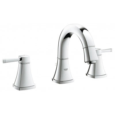 Смеситель для раковины GROHE Grandera с донным клапаном и низким изливом, хром (20417000) Смеситель для раковины GROHE Grandera с донным клапаном и низким изливом, хром (20417000)