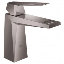 Смеситель для раковины GROHE Allure Brilliant, гладкий корпус, темный графит глянец (23033A00)