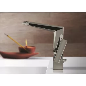 Смеситель для раковины GROHE Allure Brilliant с высоким изливом, сливной гарнитур, темный графит глянец (23109A00) Смеситель для раковины GROHE Allure Brilliant с высоким изливом, сливной гарнитур, темный графит глянец (23109A00)