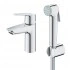 Смеситель для раковины однорычажный GROHE QuickFix Start, с гигиеническим душем, S-Size, хром, (23123003) Смеситель для раковины однорычажный GROHE QuickFix Start, с гигиеническим душем, S-Size, хром, (23123003)