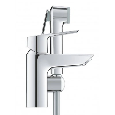 Смеситель для раковины однорычажный GROHE QuickFix Start, с гигиеническим душем, S-Size, хром, (23123003) Смеситель для раковины однорычажный GROHE QuickFix Start, с гигиеническим душем, S-Size, хром, (23123003)
