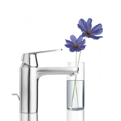 Смеситель для раковины GROHE Eurosmart Cosmopolitan с донным клапаном, средний излив, хром (2332500D) Смеситель для раковины GROHE Eurosmart Cosmopolitan с донным клапаном, средний излив, хром (2332500D)