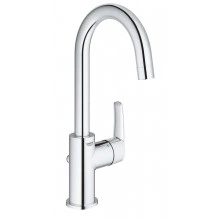 Смеситель для раковины однорычажный GROHE QuickFix Start с донным клапаном, хром (23554001)