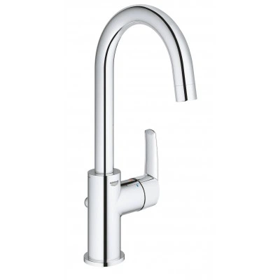 Смеситель для раковины однорычажный GROHE QuickFix Start с донным клапаном, хром (23554001)