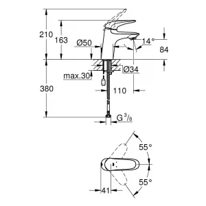 Смеситель для раковины GROHE Eurostyle, хром (23714003) Смеситель для раковины GROHE Eurostyle, хром (23714003)