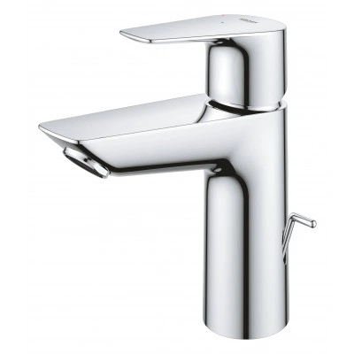 Смеситель для раковины GROHE BauEdge с рычажным донным клапаном, размер M, хром (23759001) Смеситель для раковины GROHE BauEdge с рычажным донным клапаном, размер M, хром (23759001)