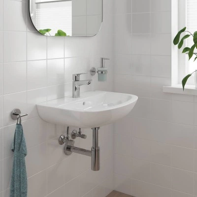 Смеситель для раковины GROHE Start Loop с донным клапаном, S-Size, хром (23882001) Смеситель для раковины GROHE Start Loop с донным клапаном, S-Size, хром (23882001)