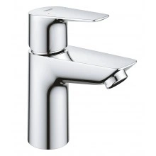 Смеситель для раковины однорычажный GROHE QuickFix Start Edge с нажимным донным клапаном, S-Size, хром, (23898001)