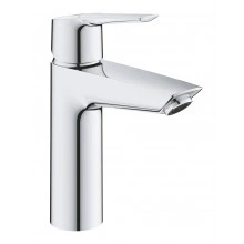 Смеситель для раковины однорычажный GROHE QuickFix Start с нажимным донным клапаном, M-Size, хром, (24204002)