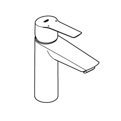 Смеситель для раковины однорычажный GROHE QuickFix Start с нажимным донным клапаном, M-Size, хром, (24204002) Смеситель для раковины однорычажный GROHE QuickFix Start с нажимным донным клапаном, M-Size, хром, (24204002)