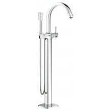 Смеситель для ванны GROHE Grandera с душевым гарнитуром, верхняя монтажная часть, напольный монтаж, хром (23318000)