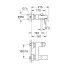 Смеситель для ванны GROHE Sail Cube, хром (23438000) Смеситель для ванны GROHE Sail Cube, хром (23438000)