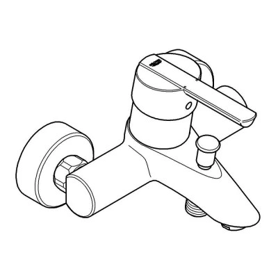 Смеситель однорычажный для ванны, GROHE Feel, хром, (32269000) Смеситель однорычажный для ванны, GROHE Feel, хром, (32269000)