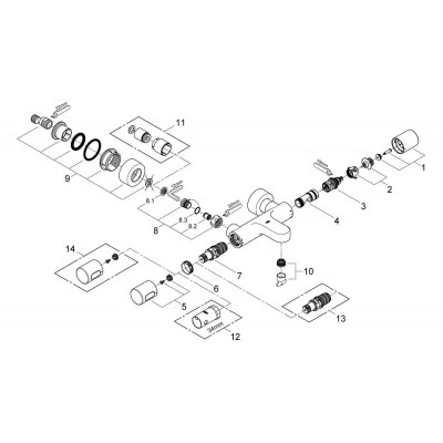 Термостат для ванны, GROHE Grohtherm 3000 Cosmopolitan, хром, (34276000) Термостат для ванны, GROHE Grohtherm 3000 Cosmopolitan, хром, (34276000)