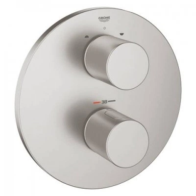 Внешняя часть термостатического смесителя для ванны GROHE Grohtherm 3000 Cosmopolitan, суперсталь (19468DC0)