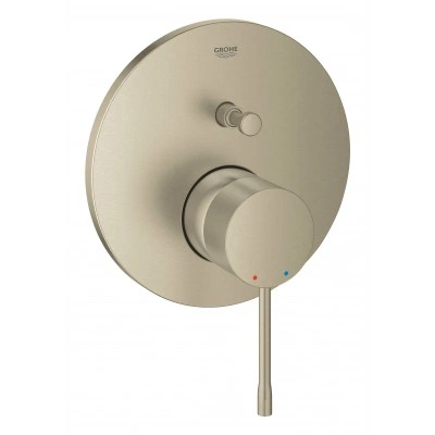 Смеситель однорычажный для ванны GROHE Essence, круглая розетка, никель матовый (24058EN1)