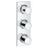 Внешняя часть вентиля GROHE Grohtherm F, 3 выхода, хром (27625000) Внешняя часть вентиля GROHE Grohtherm F, 3 выхода, хром (27625000)